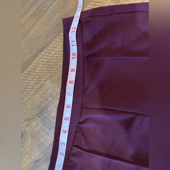 SHEIN Deep Burgundy Skinny Work Pants - Picture 10 of 10